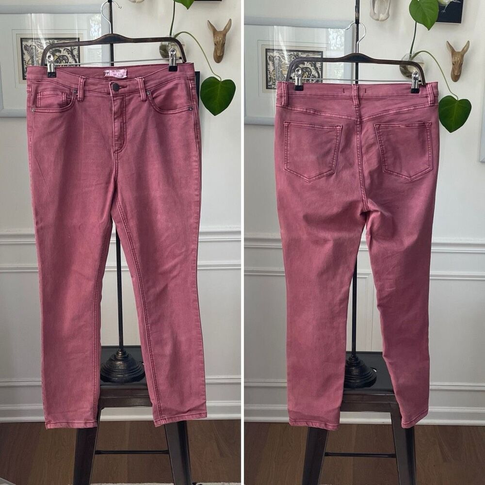 Free People High Rise Muted Red Jeans 30 x 27